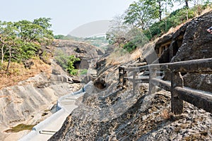 Kanheri cave complex, which is situated inside the Sanjay Gandhi National Park in the Borivali region of Mumbai, Indian