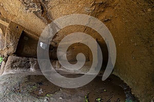 Kanheri caves city Mumbai state maharashtra in India. It is a ancient monuments and old temple building related to God budha. It i