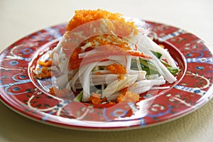 Kani salad, japanese food photo