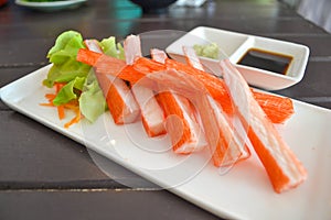 Kani sashimi photo