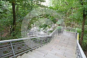 Stairs to Tarasova Gora in Kaniv photo