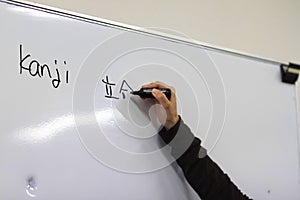 Kanji on Whiteboard