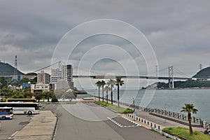 Kanmon Bridge And Kanmon Strait