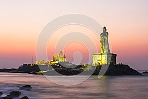 Kanniyakumari Thiruvalluvar Status - Bay of Bengal photo