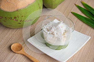 Kanom piak poon Thai Dessert photo