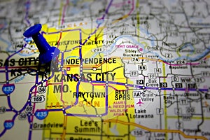 Kansas city map photo