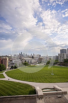 Kansas city Missouri skyline,Union Station,buildings,