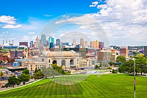 Kansas City, Missouri, USA Skyline with Union Station