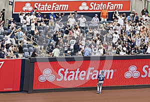 Royals Left Fielder Watches Helplessly as Home Run Sails over the Fence in The Bronx