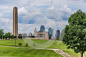 Kansas City Skyline & Liberty Memorial photo
