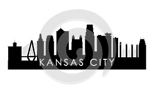 Kansas City skyline silhouette.