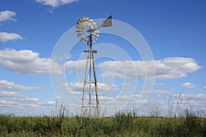 Kansas country windmill