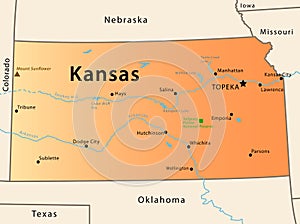 Kansas map