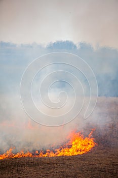 Kansas pasture fire