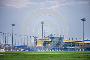 Kansas Speedway in Kansas City KS at sunrise