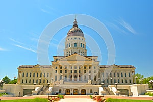 Kansas State Capitol Building on a Sunny Day