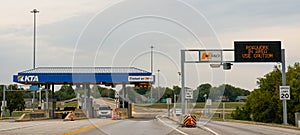 Kansas Turnpike I-70 toll plaza