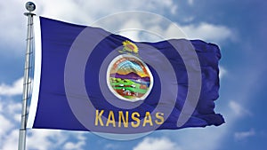 Kansas Waving Flag