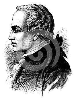Kant, vintage engraving