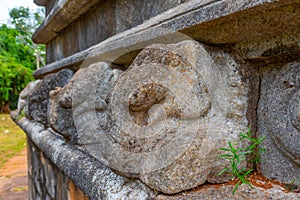 Kantaka Cetiya stupa at Mihintale buddhist site in Sri Lanka