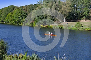 Kanufahrt auf einem See