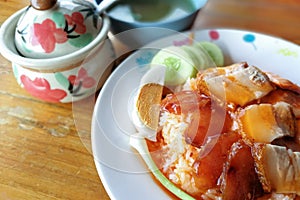 Kao Moo Daeng or Thai-Style Barbecue Red Pork