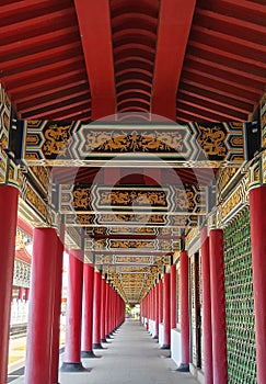 Kaohsiung Zuoying Confucius Temple East Corridors, Traditional Chinese Decorative Pattern, Classical Chinese Colour