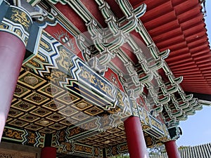 Kaohsiung Zuoying Confucius Temple Ta Cheng Palace Eaves, Traditional Chinese Building, Classical Chinese Colour