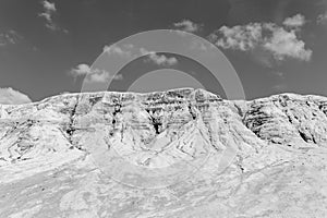 Kaolin hill in abandoned quarry  in Harghita Bai