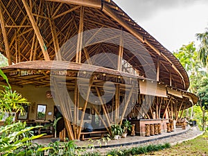 Kapal Bambu Restaurant in Ecolodge Bukit Lawang, Indonesia