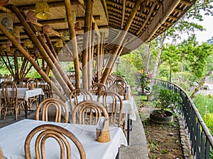 Kapal Bambu Restaurant in Ecolodge Bukit Lawang, Indonesia