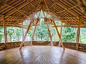 Kapal Bambu Restaurant in Ecolodge Bukit Lawang, Indonesia