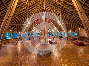 Kapal Bambu Restaurant in Ecolodge Bukit Lawang, Indonesia