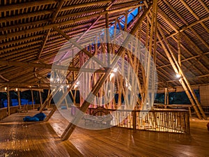 Kapal Bambu Restaurant in Ecolodge Bukit Lawang, Indonesia