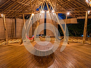 Kapal Bambu Restaurant in Ecolodge Bukit Lawang, Indonesia