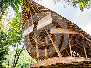 Kapal Bambu Restaurant in Ecolodge Bukit Lawang, Indonesia