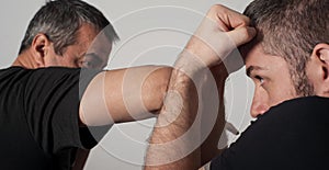 Kapap instructor demonstrates fighting techniques