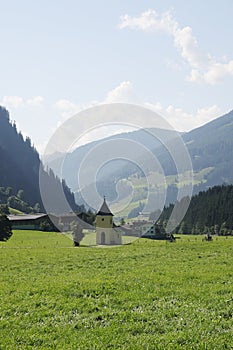 Kapellen weg in Grossarl valley in the Austrian Alps, Austria