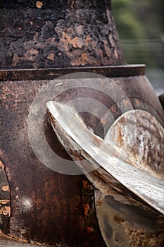 Kaplan turbine from a hydro electric power station photo