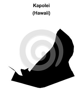 Kapolei outline map