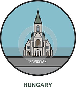 Kaposvar. Cities and towns in Hungary