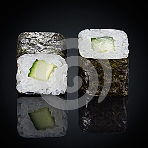 Kappa maki rolls with cucumber photo