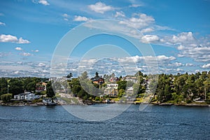Kappala on Lidingo island shorelne, Stockholm, Sweden photo