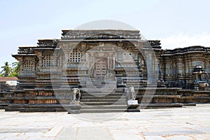 Kappe Channigraya temple, Belur, Karnataka. View from North.