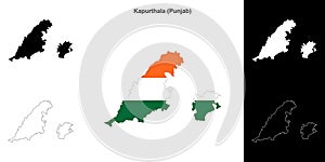 Kapurthala outline map