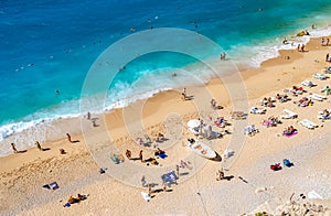 Kaputas beach, one of the best beaches in Turkey, Mediterranean sea