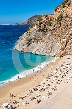 Kaputas beach, one of the best beaches in Turkey, Mediterranean sea