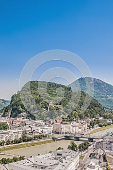 Kapuzinerberg hill at Salzburg, Austria