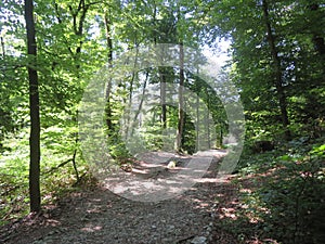 The Kapuzinerberg in the town of Salzburg in Austria