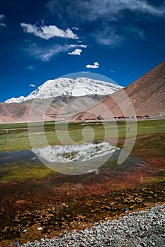 Kara Kul Lake landscape